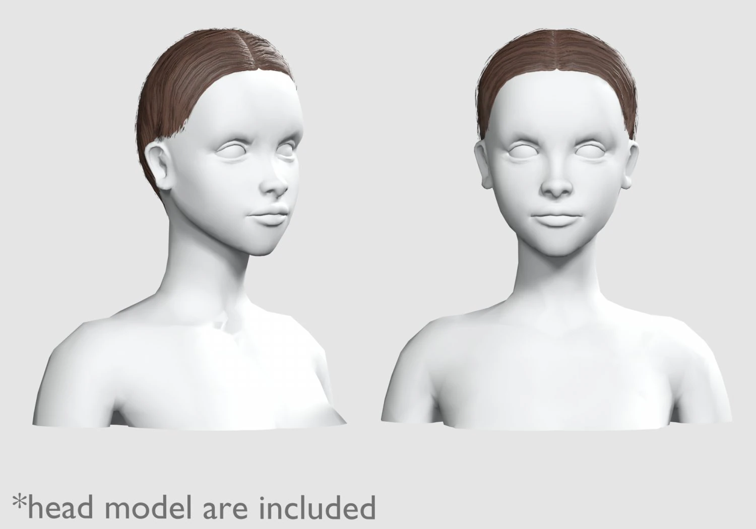 Basic Hairline Hairstyle V3852 3D Model .c4d .max .obj .3ds .fbx .stl .blend