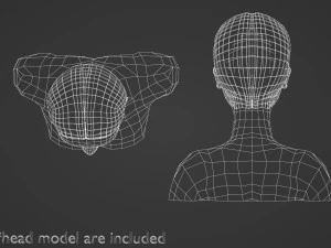 Basic Hairline Hairstyle V3852 3D Model