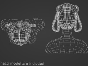 Braids Bun Hairstyle V10305 Modelo 3D
