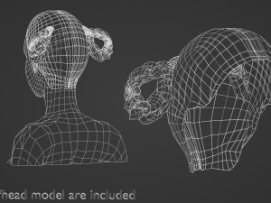 Cute Braids Hairstyle V8748 Modello 3D