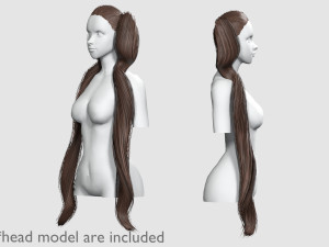 Cute Long Hairstyle V8113 Modèle 3D