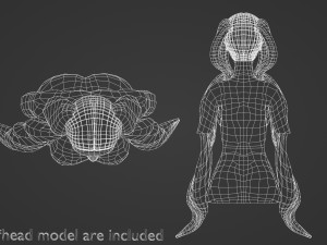Cute Long Hairstyle V8113 Modèle 3D
