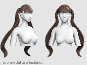 Messy Anime Hairstyle - 3D Model by nickianimations