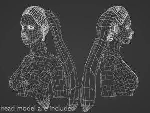 Tight Straight Hairstyle V6260 3D Model