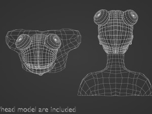 Two Bun Hairstyle V4702 3D Model