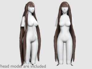 Very Long Hairstyle V13053 3D 模型