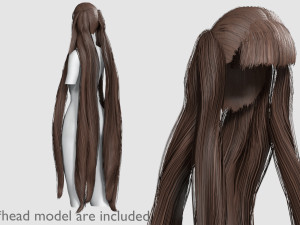Very Long Hairstyle V13053 3D Model