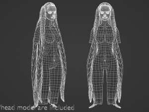 Very Long Hairstyle V13053 3D Model