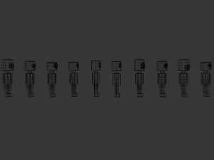 10 humans 3D Model