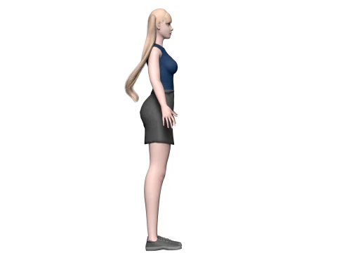 Basic pretty woman V23036 3D Model
