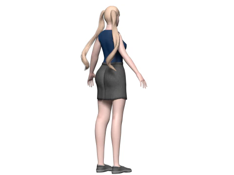 Basic pretty woman V23036 3D Model