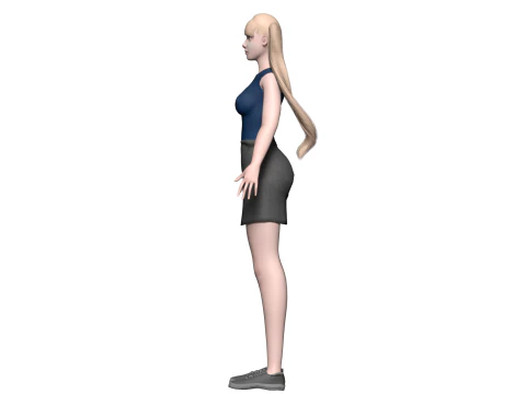 Basic pretty woman V23036 3D Model