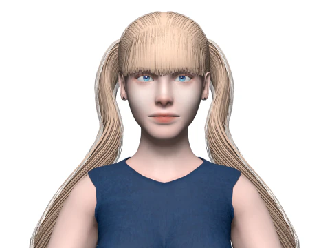 Basic pretty woman V23036 3D Model