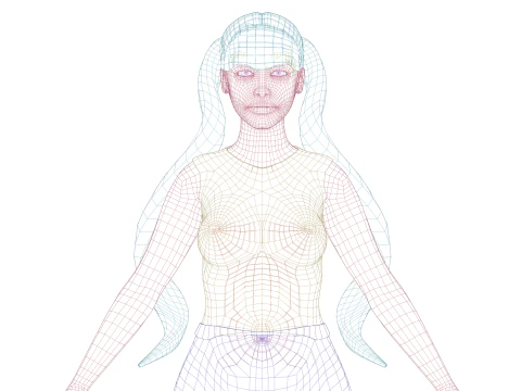 Basic pretty woman V23036 3D Model