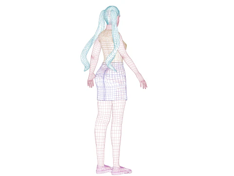 Basic pretty woman V23036 3D Model