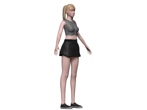 Basic standard woman V21719 3D Model