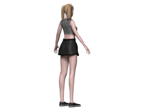 Basic standard woman V21719 3D Model