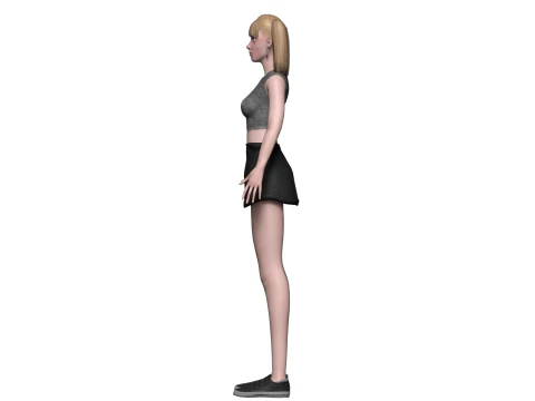 Basic standard woman V21719 3D Model