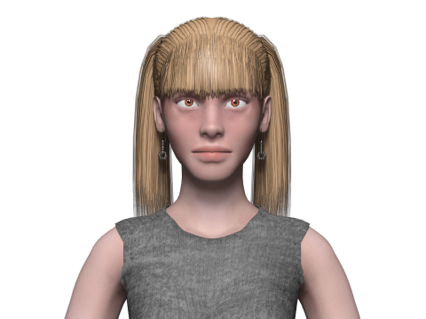 Basic standard woman V21719 3D 模型