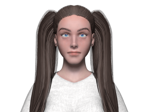 Pretty basic woman V28383 3D Model