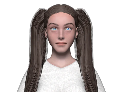 Pretty basic woman V28383 3D Model