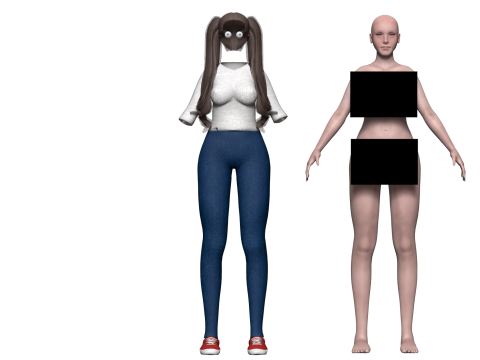 Pretty basic woman V28383 3D Model