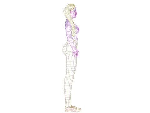 Pretty basic woman V28383 3D Model