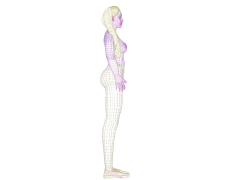 Pretty basic woman V28383 3D Model