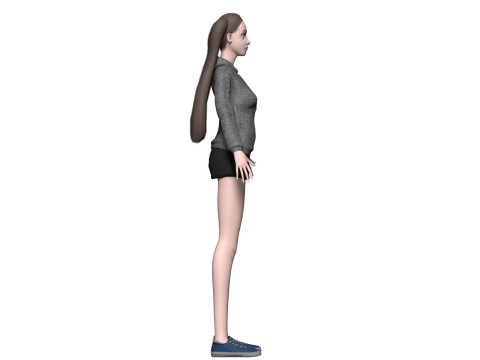 Standard basic woman V24125 3D 모델