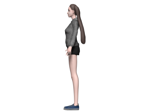 Standard basic woman V24125 3D 모델