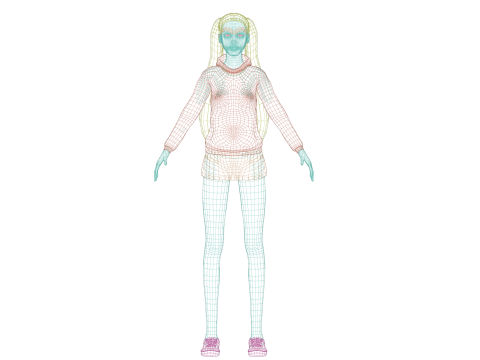 Standard basic woman V24125 3D 모델