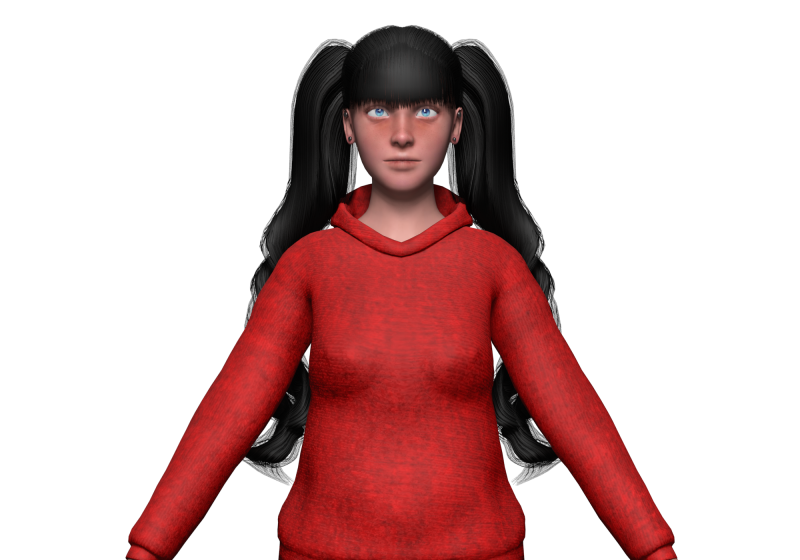 Young basic woman V35122 Modelo 3D .c4d .max .obj .3ds .fbx .stl .blend 