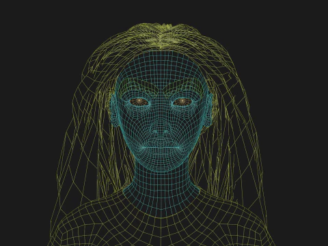 Basic lovely woman V29957 3D Model