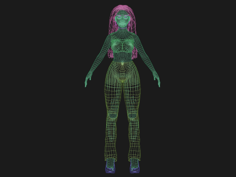 Basic pretty woman V33107 Modello 3D