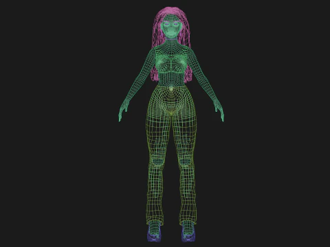 Basic pretty woman V33107 3D Model