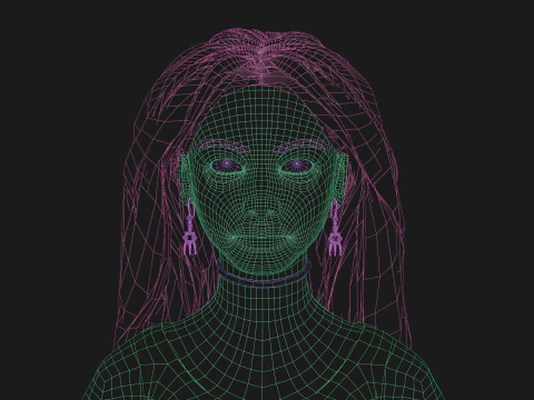 Basic pretty woman V33107 3D Model