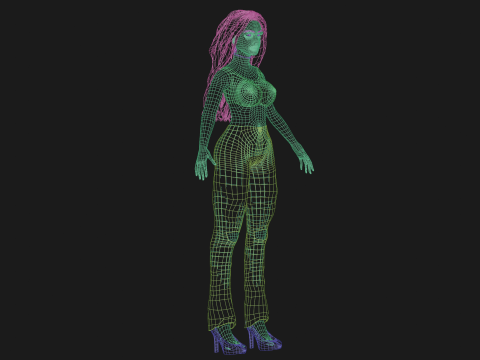 Basic pretty woman V33107 Modello 3D