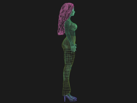 Basic pretty woman V33107 Modello 3D