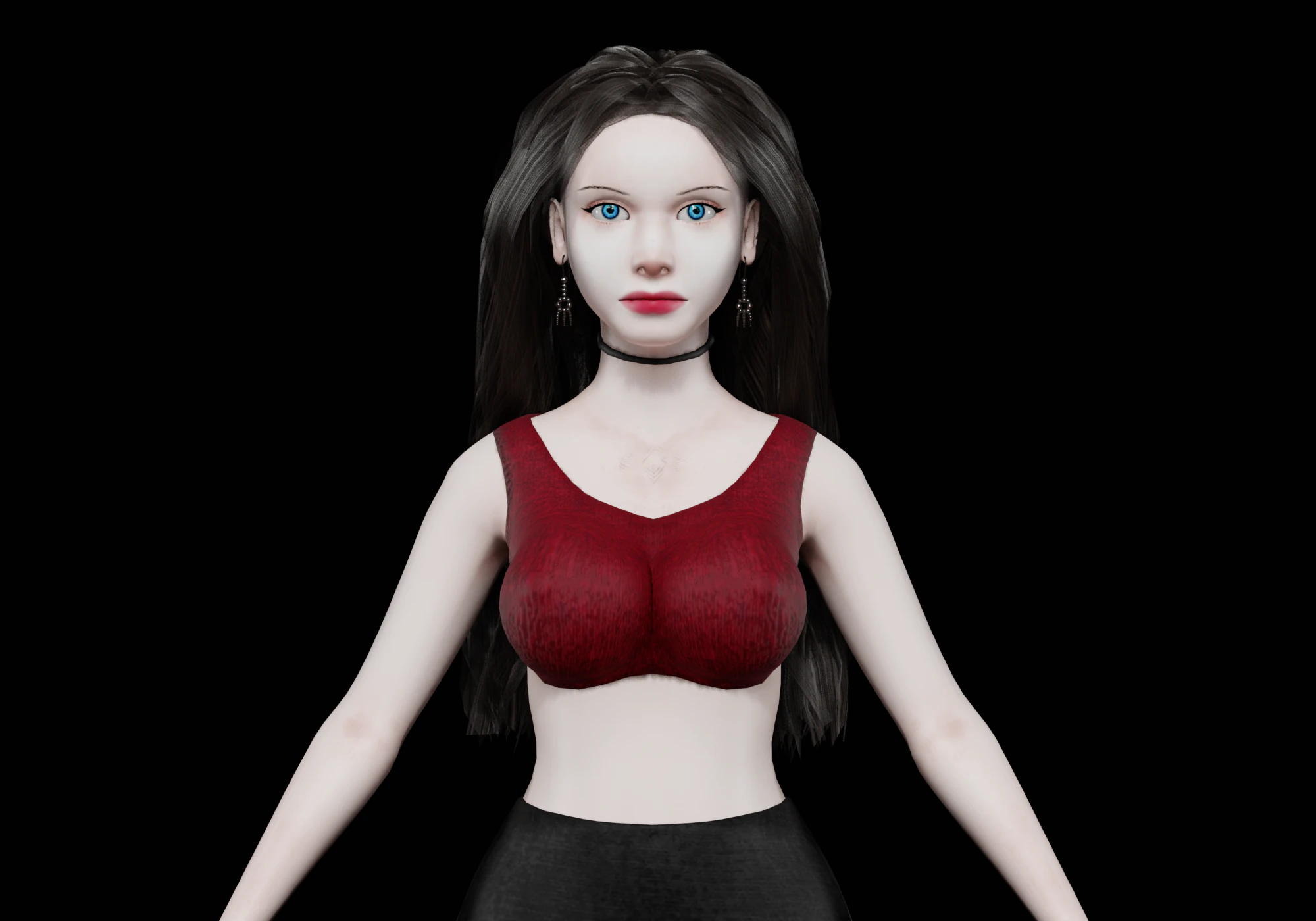 Basic pretty woman V33107 3D Model .c4d .max .obj .3ds .fbx .stl .blend