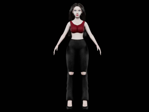 Basic pretty woman V33107 3D Model