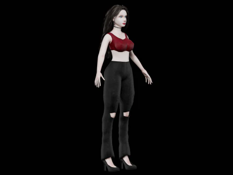 Basic pretty woman V33107 3D Model