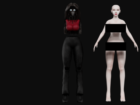 Basic pretty woman V33107 Modello 3D