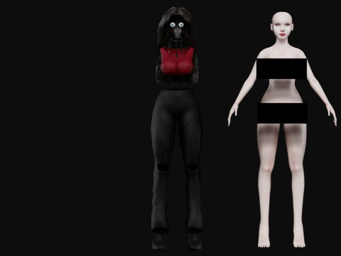 Basic pretty woman V33107 3D Model