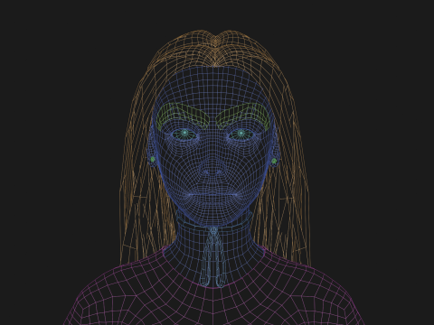 Basic teen woman V26520 Modelo 3D
