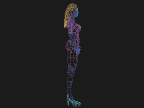 Basic teen woman V26520 Modelo 3D