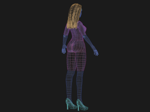 Basic teen woman V26520 Modelo 3D