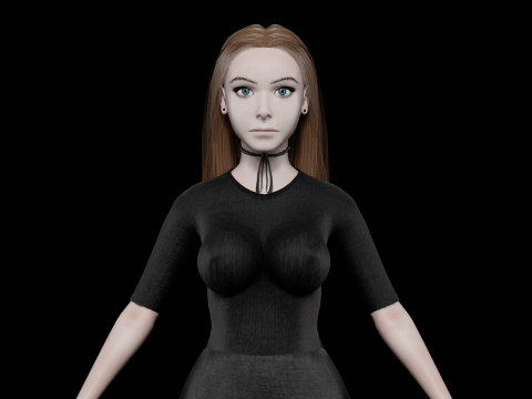 Basic teen woman V26520 Modelo 3D