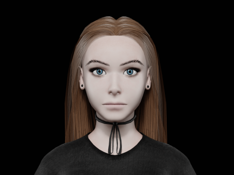 Basic teen woman V26520 Modelo 3D