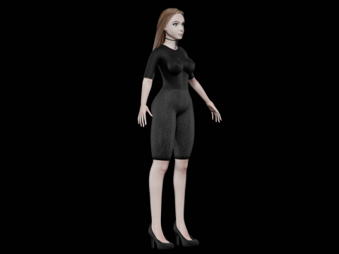 Basic teen woman V26520 Modelo 3D