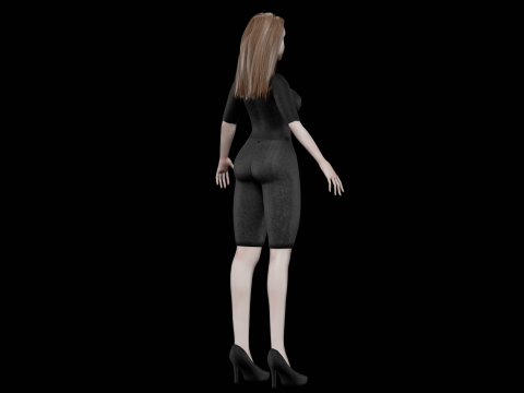 Basic teen woman V26520 Modelo 3D